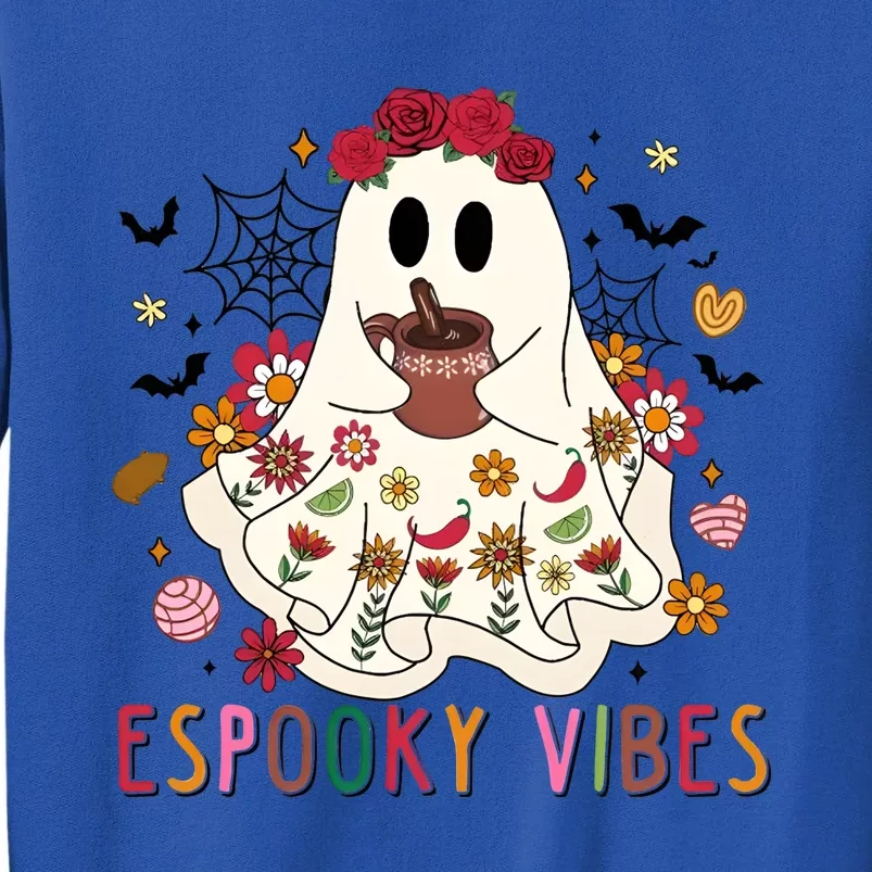 Espooky Season Floral Ghost Halloween Tall Sweatshirt