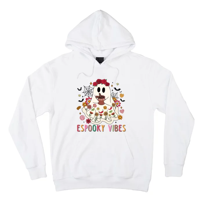 Espooky Season Floral Ghost Halloween Hoodie