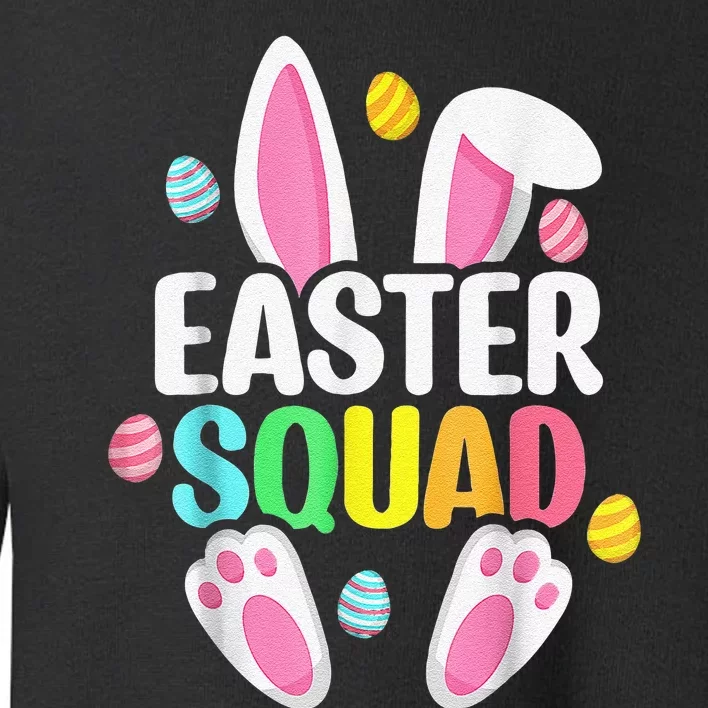 Easter Squad Family Matching Easter Day Bunny Egg Hunt Group Toddler Sweatshirt