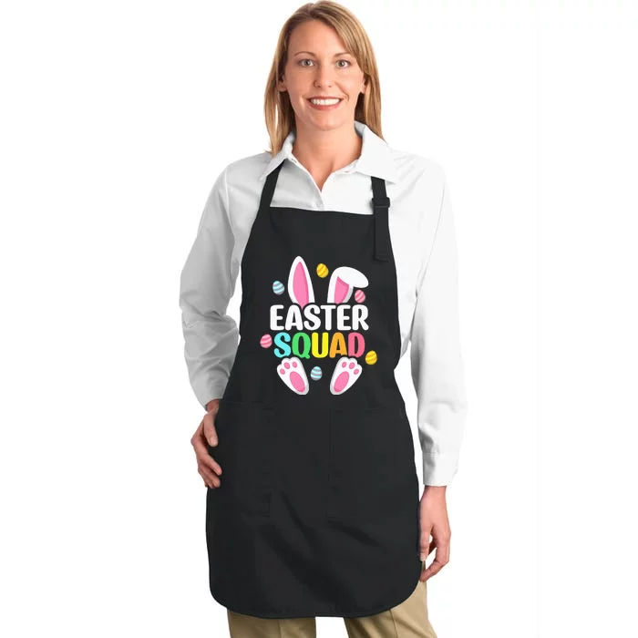 Easter Squad Family Matching Easter Day Bunny Egg Hunt Full-Length Apron With Pocket