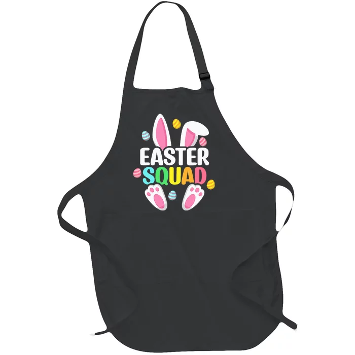 Easter Squad Family Matching Easter Day Bunny Egg Hunt Full-Length Apron With Pocket