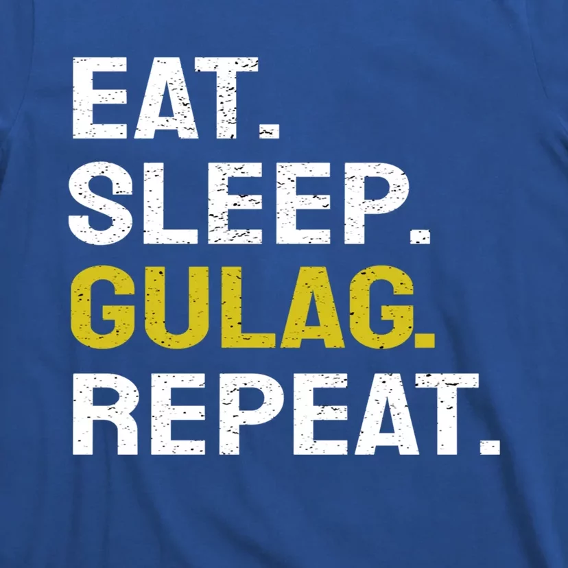 Eat Sleep Gulag Repeat Gamer Gift Funny Video Game Gulag Gift T-Shirt