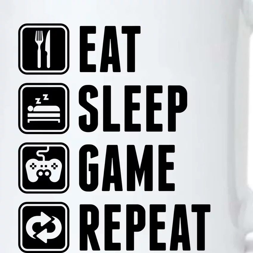 Eat Sleep Game Repeat Black Color Changing Mug