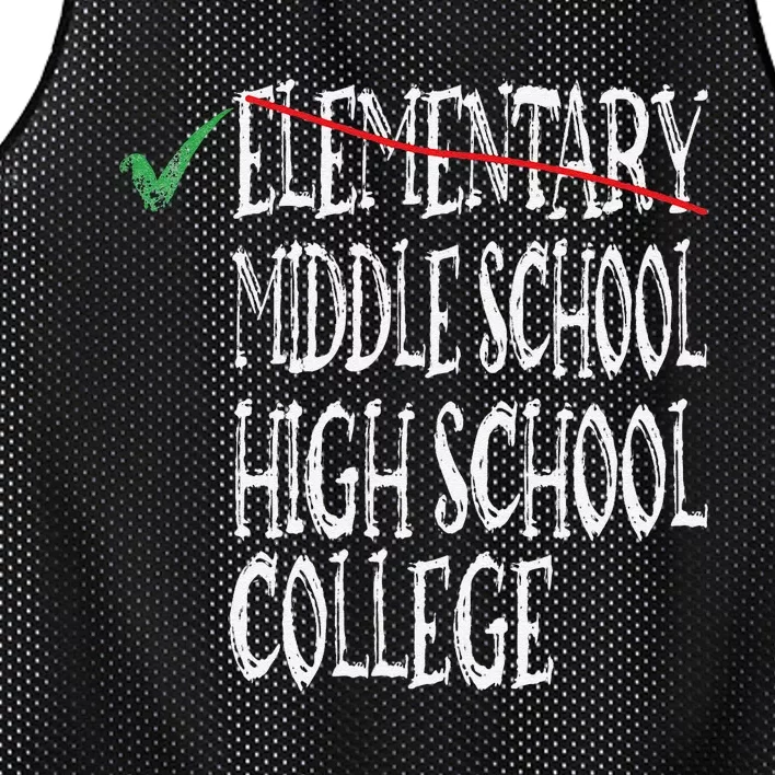 Elementary School Graduation 6th Grade Graduation Mesh Reversible Basketball Jersey Tank