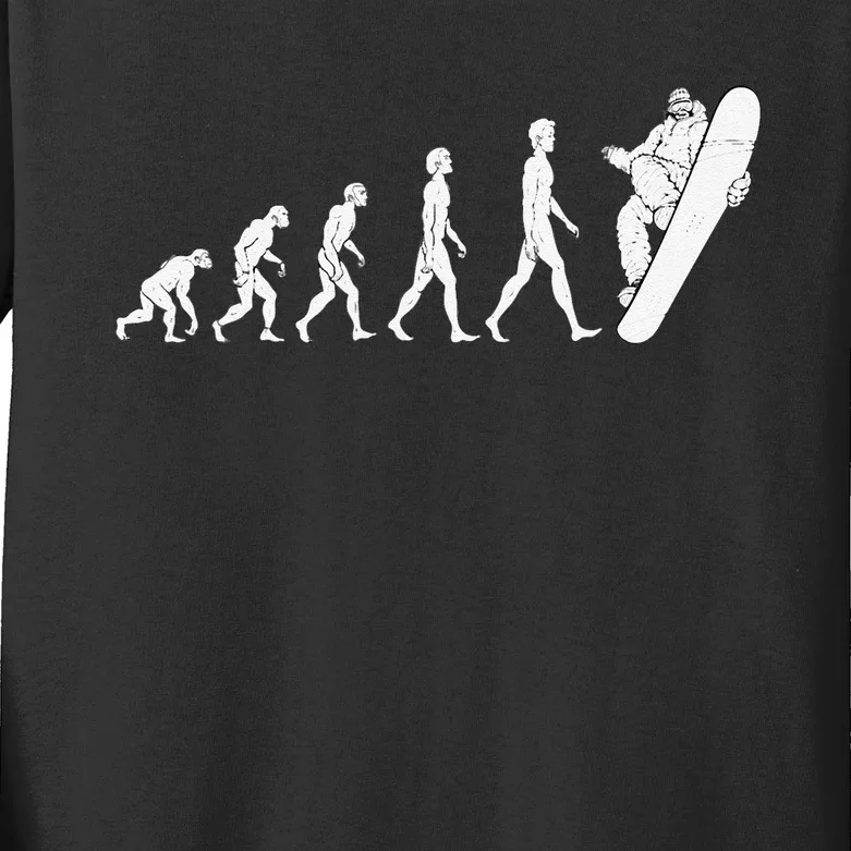 Evolution Snowboarding Great Gifts Snowboard Kids Long Sleeve Shirt