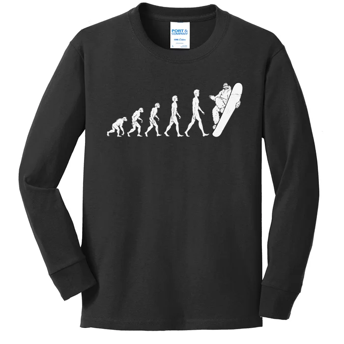 Evolution Snowboarding Great Gifts Snowboard Kids Long Sleeve Shirt