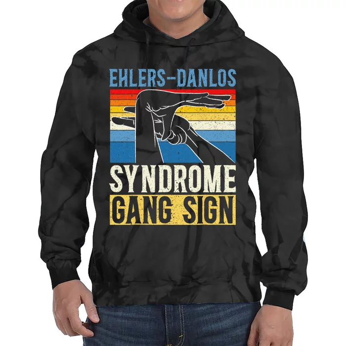 EhlersDanlos Syndrome Gang Sign EDS and HSD Awareness Month Tie Dye Hoodie