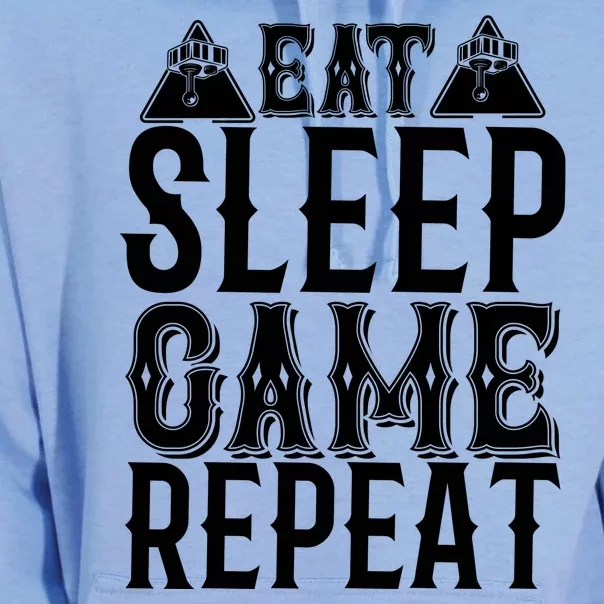 Eat Sleep Game Repeat Unisex Surf Hoodie