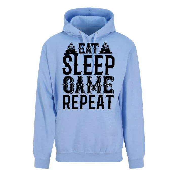 Eat Sleep Game Repeat Unisex Surf Hoodie