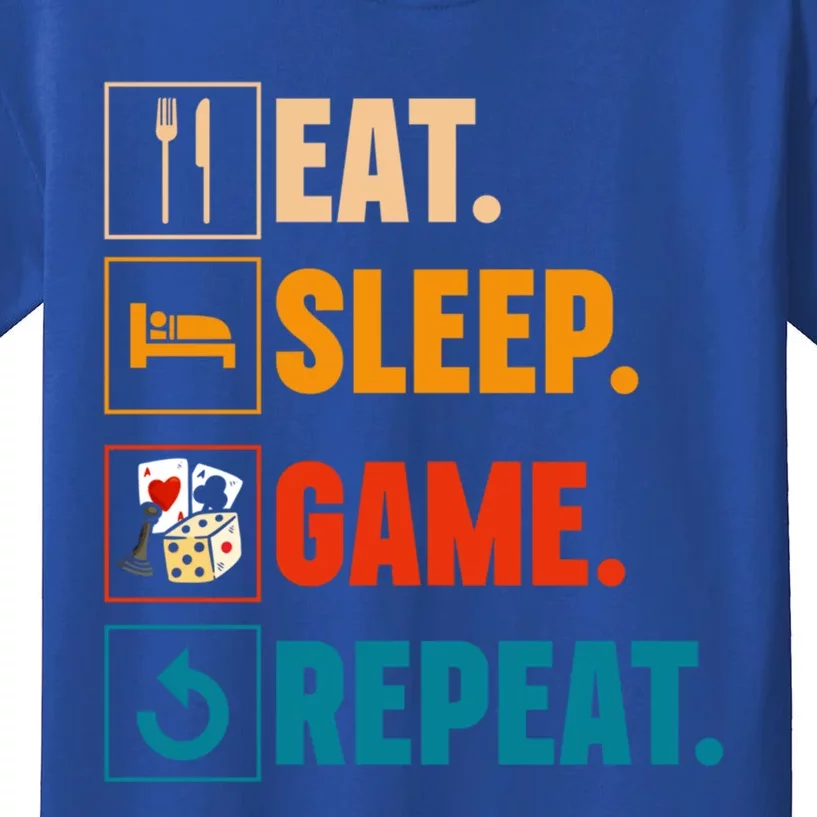 Eat Sleep Game Repeat Game Night Cool Gift Kids T-Shirt