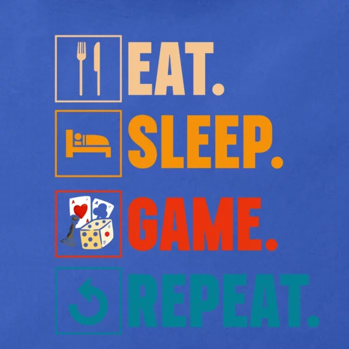 Eat Sleep Game Repeat Game Night Cool Gift Zip Tote Bag