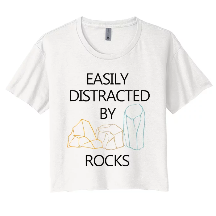 Earth Science Geology Rockhounding Women's Crop Top Tee