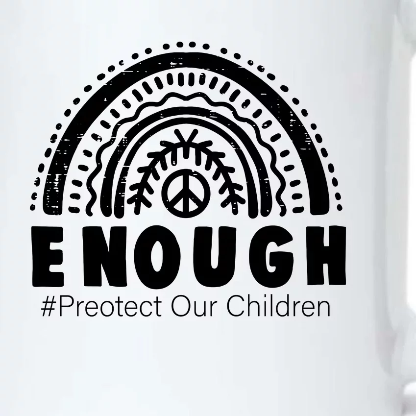 Enough Stop Gun Protect Our Children Orange Mom Dad End Gun Violence Black Color Changing Mug