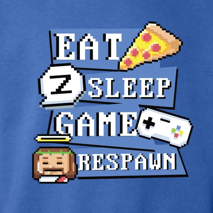 Eat Sleep Game Respawn Video Game Pixel Art For Gamer Gift Toddler Hoodie