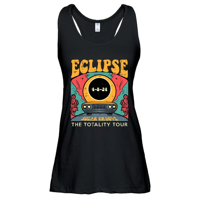 Eclipse Solar Groove Totality Retro 4.8.24 Ladies Essential Flowy Tank