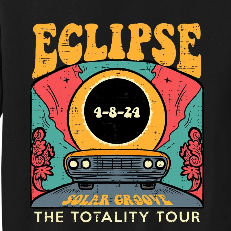 Eclipse Solar Groove Totality Retro 4.8.24 Tall Sweatshirt