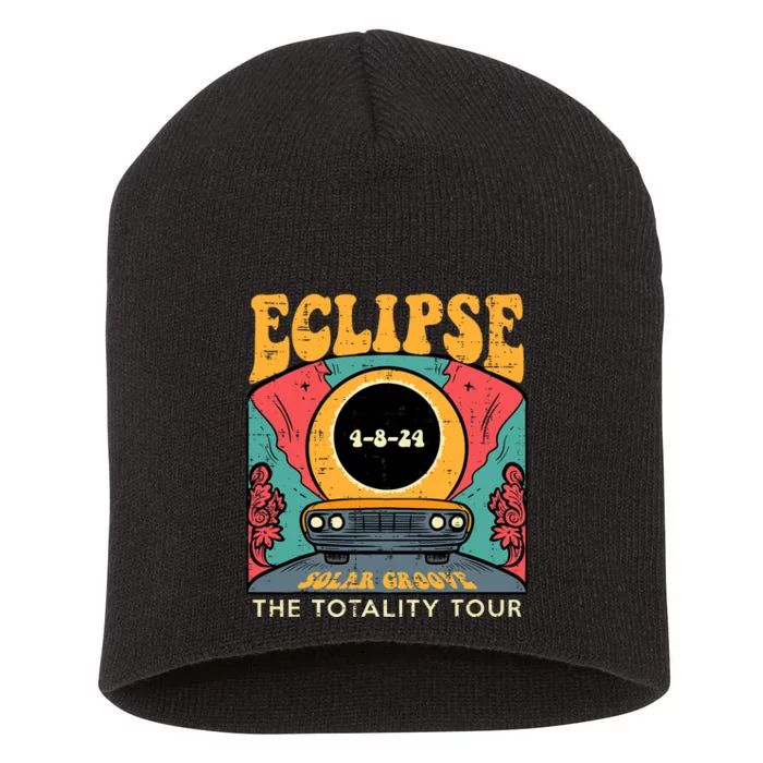 Eclipse Solar Groove Totality Retro 4.8.24 Short Acrylic Beanie