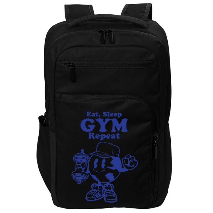 Eat Sleep Gym Repeat Bodybuilder Aesthetic Cool Gift Impact Tech Backpack