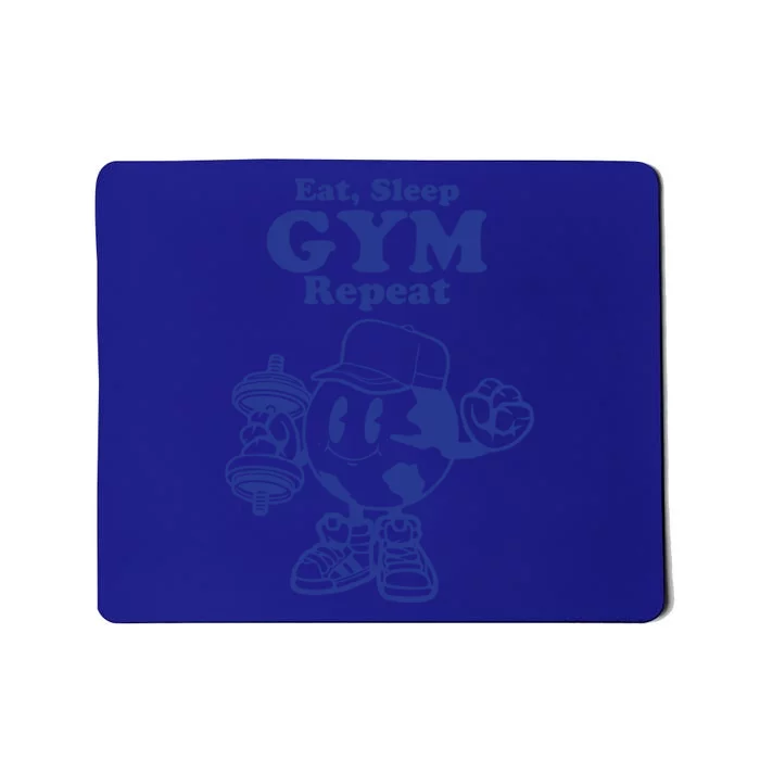 Eat Sleep Gym Repeat Bodybuilder Aesthetic Cool Gift Mousepad