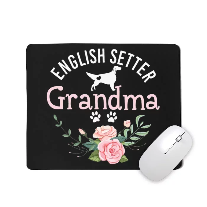 English Setter Grandma Gifts Wo Cute Dog Mother's Day Mousepad