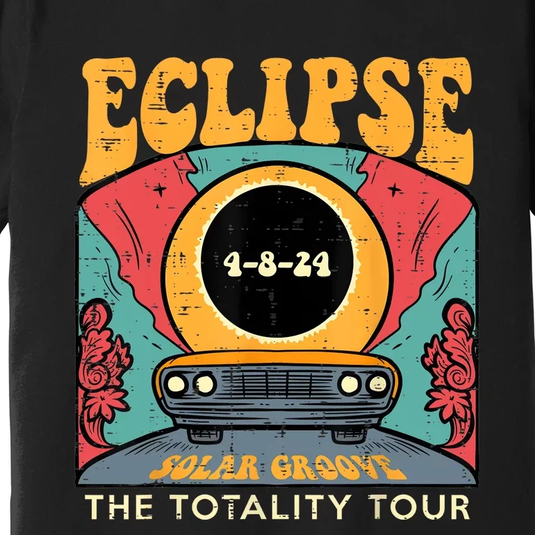 Eclipse Solar Groove Totality Retro 4.8.24 Premium T-Shirt