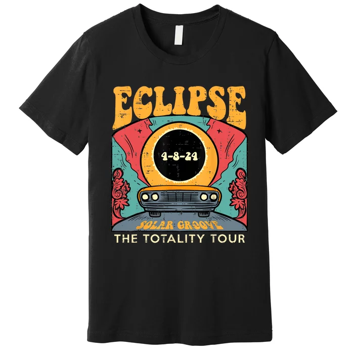 Eclipse Solar Groove Totality Retro 4.8.24 Premium T-Shirt