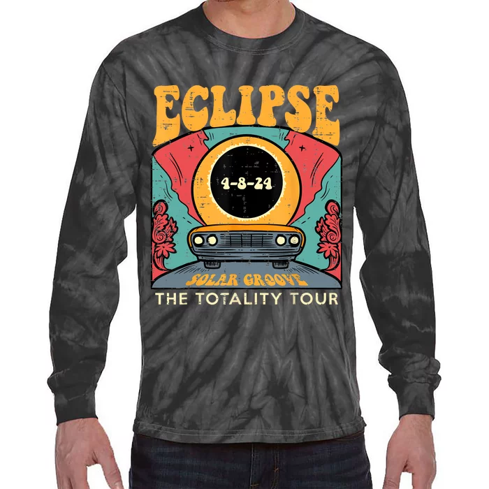 Eclipse Solar Groove Totality Retro 4.8.24 Tie-Dye Long Sleeve Shirt