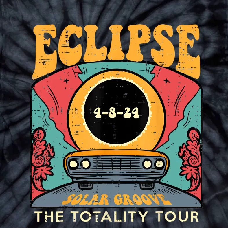 Eclipse Solar Groove Totality Retro 4.8.24 Tie-Dye T-Shirt