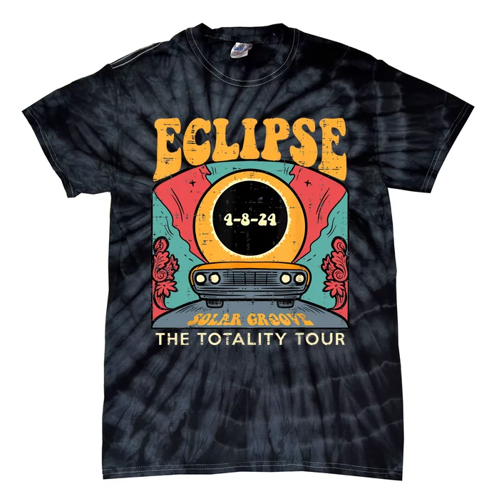 Eclipse Solar Groove Totality Retro 4.8.24 Tie-Dye T-Shirt