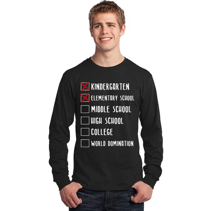 Elementary School Graduation Middle School Tall Long Sleeve T-Shirt