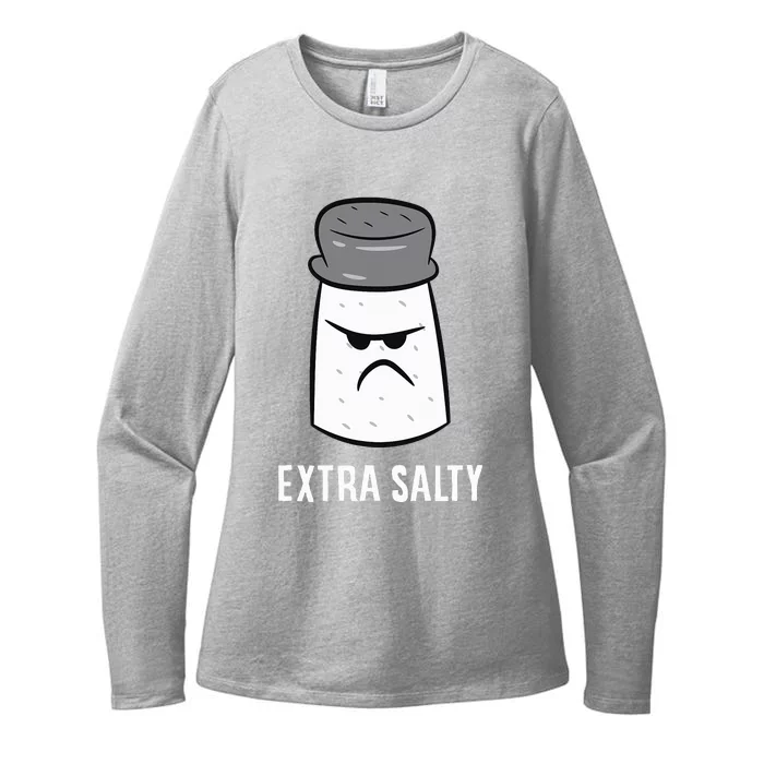 Extra Salty Gamer Funny Salty Gaming Womens CVC Long Sleeve Shirt