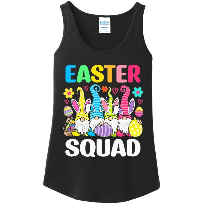 Easter Squad Gnome Easter Bunny Egg Hunting Ladies Essential Tank