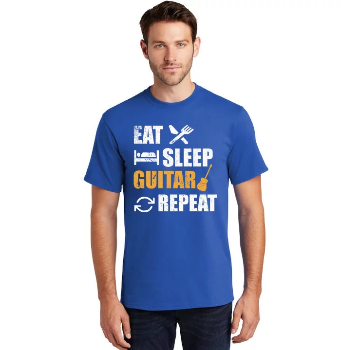 Eat Sleep Guitar Repeat For Guitar Lovers Tall T-Shirt