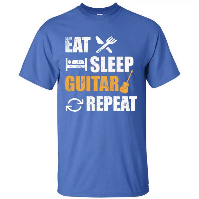 Eat Sleep Guitar Repeat For Guitar Lovers Tall T-Shirt