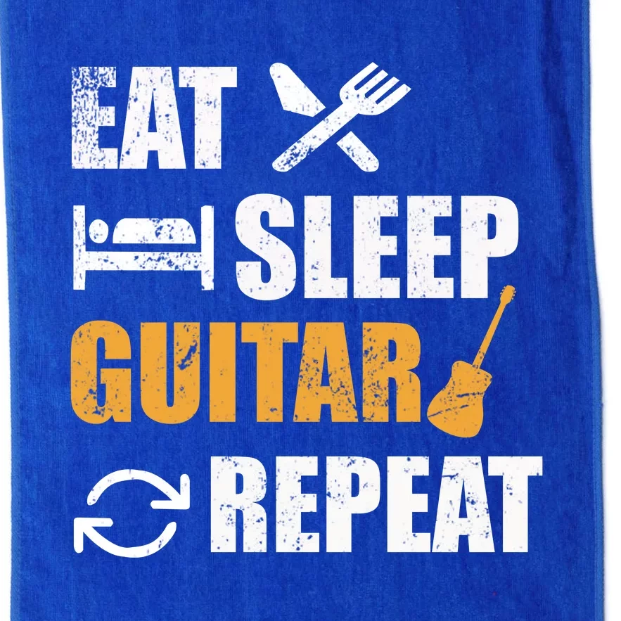 Eat Sleep Guitar Repeat For Guitar Lovers Platinum Collection Golf Towel