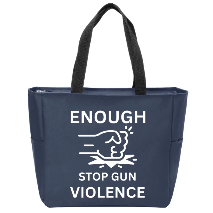 Enough Stop Gun Violence Texas Fist Zip Tote Bag