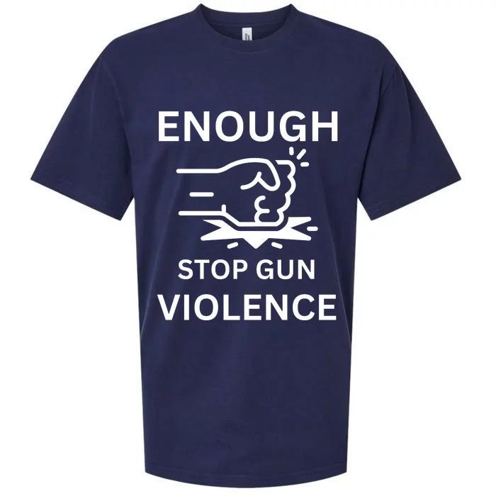 Enough Stop Gun Violence Texas Fist Sueded Cloud Jersey T-Shirt