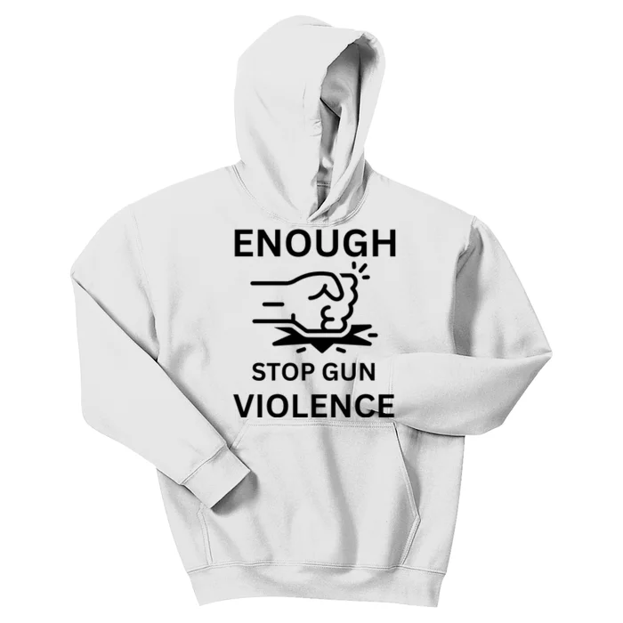 Enough Stop Gun Violence Texas Fist Kids Hoodie