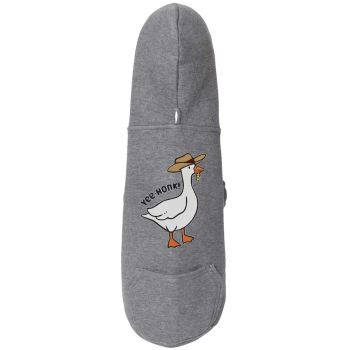 Embroidered Silly Goose Yeehonk Doggie 3-End Fleece Hoodie