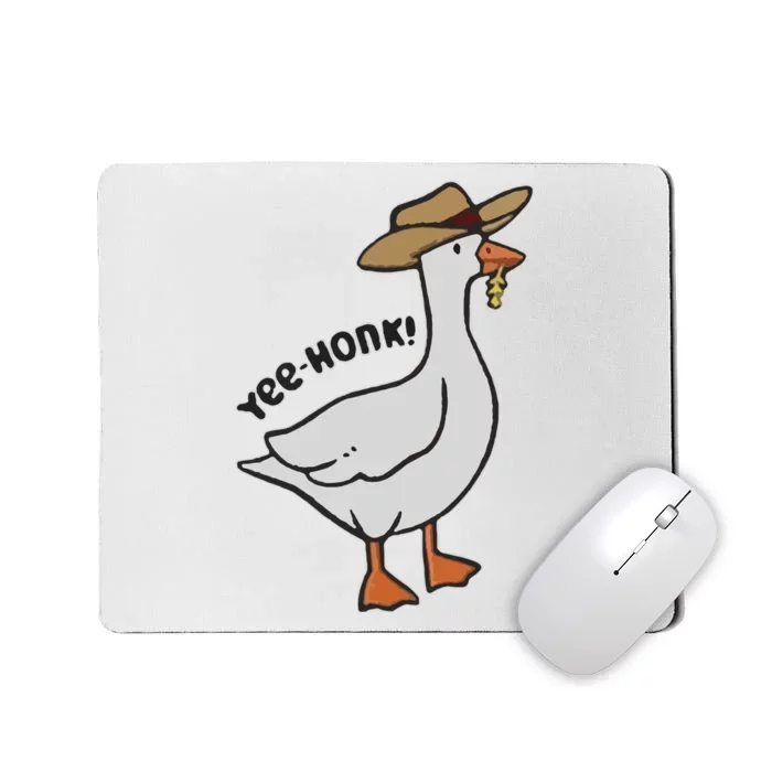 Embroidered Silly Goose Yeehonk Mousepad