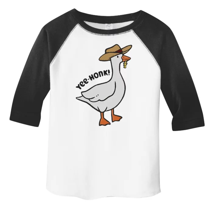 Embroidered Silly Goose Yeehonk Toddler Fine Jersey T-Shirt