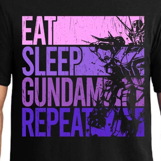 Eat Sleep Gundam Repeat, Funny Gundam, Funny Anime, Funny Manga Pajama Set