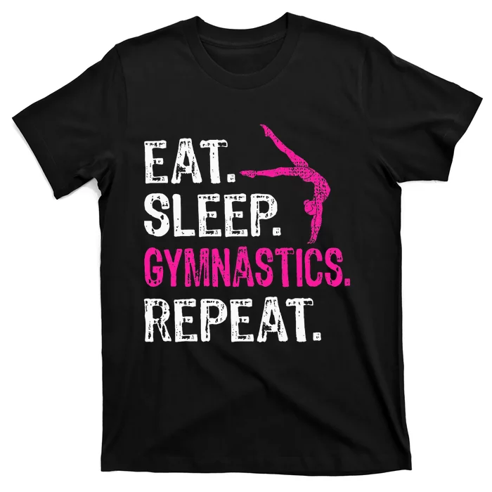 Eat Sleep Gymnastics Repeat Gymnastics Player T-Shirt