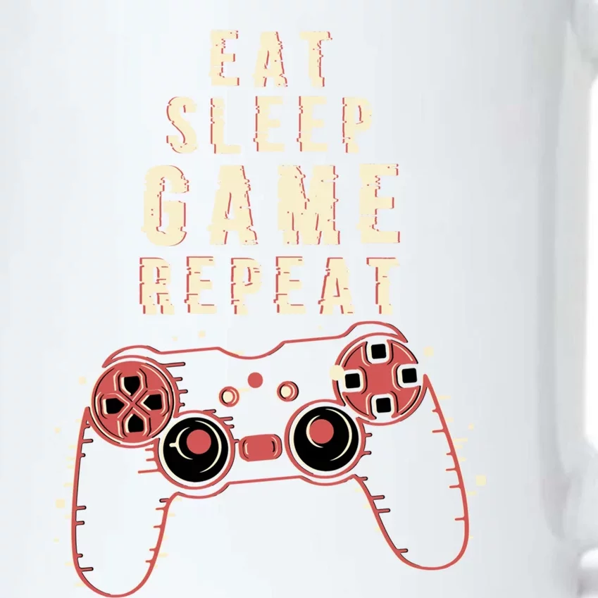 Eat Sleep Game Repeat Gamer Funny Funny Gift Black Color Changing Mug