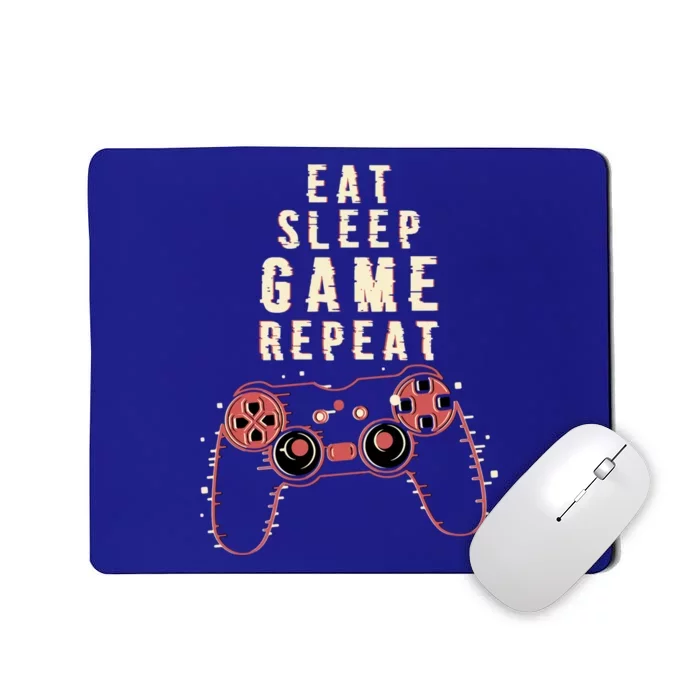 Eat Sleep Game Repeat Gamer Funny Funny Gift Mousepad