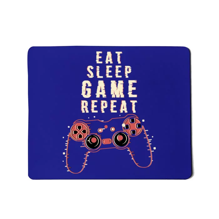 Eat Sleep Game Repeat Gamer Funny Funny Gift Mousepad