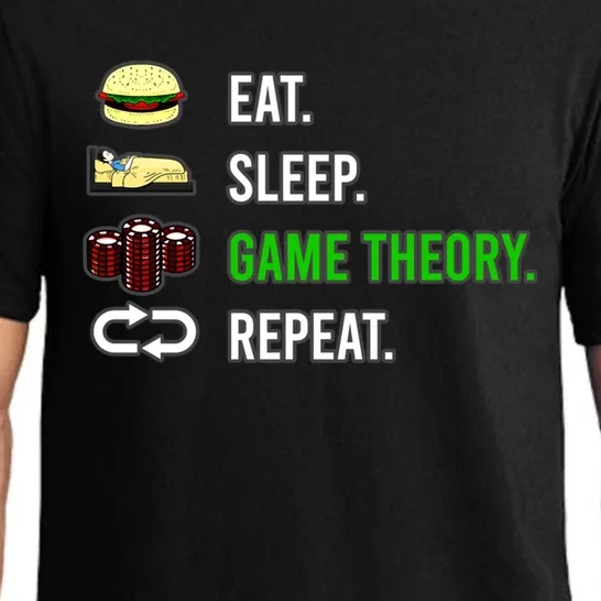 Eat Sleep Game Theory Repeat Funny Hobby Poker Player Gift Pajama Set