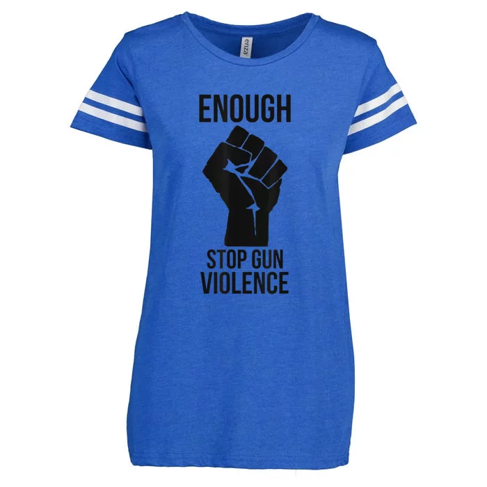 Enough Stop Gun Violence #Enough Gun Control Anti Gun Enza Ladies Jersey Football T-Shirt