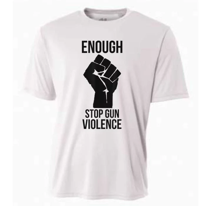 Enough Stop Gun Violence #Enough Gun Control Anti Gun Cooling Performance Crew T-Shirt