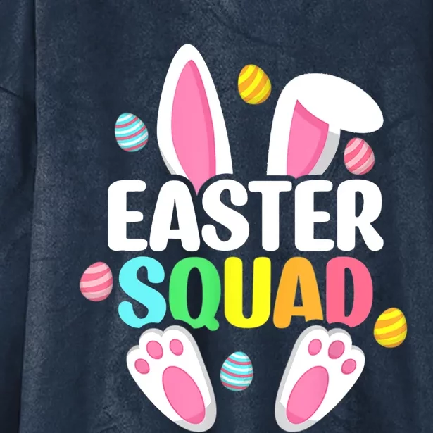 Easter Squad Gift Family Matching Egg Hunt Hunting Gift Hooded Wearable Blanket